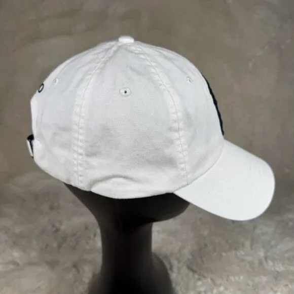 Polo Ralph Lauren Baseball Hat White Big Pony Embroidered OSFA Adjustable Dad - Picture 3 of 6